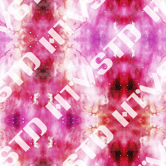 HTVSTD Pink Galaxy Starry Night Patterned Permanent Adhesive Vinyl for Fabric DIY T-Shirts,Bags