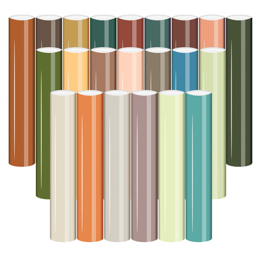 HTVSTD Beige Boho Heat Transfer Vinyl Patterned HTV Iron on Vinyl for Fabric DIY T-Shirts,Bags