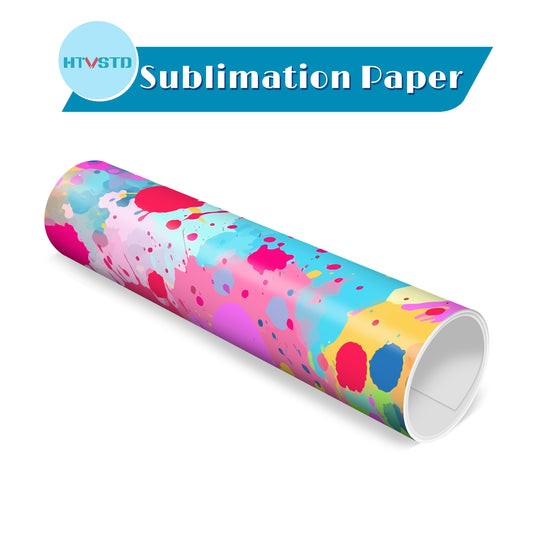 HTVSTD Pink Blot Sublimation Transfer Paper to Decorate Plain T-shirts,Canvas bags, Apron and Hats